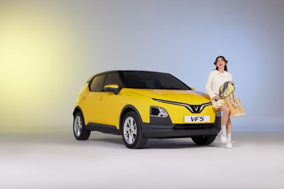 VinFast Vf 5 màu vàng tại Nghệ An