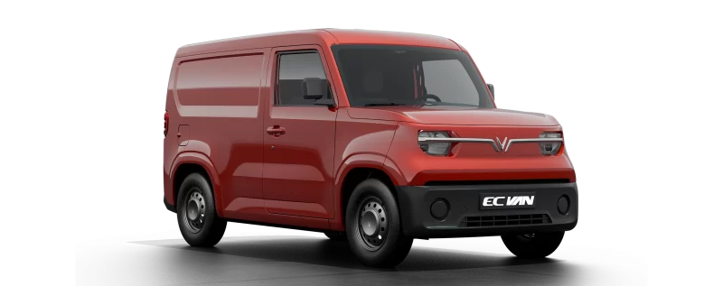 VinFast EC VAN màu đỏ